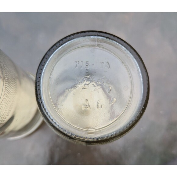 VTG Peter Pan Glass Peanut Butter Jars 80s Matching Creamy Crunchy Retro Yellow - Picture 8 of 10